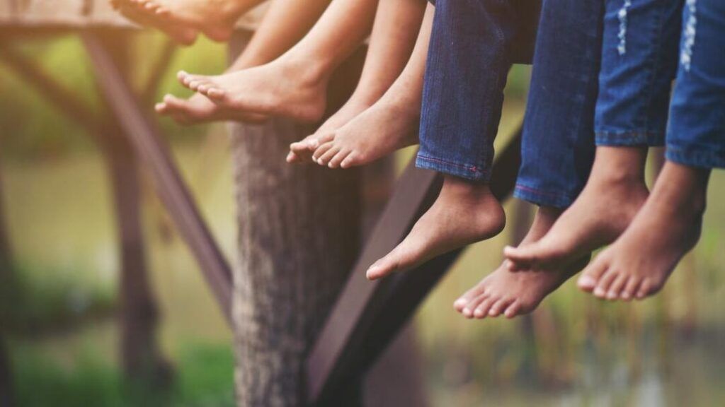 pies descalzos y cuidado adecuado