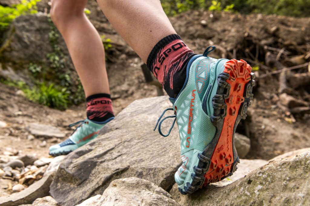 zapatilla de running ajustada correctamente